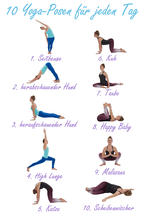 10 Yoga-Posen für jeden Tag
