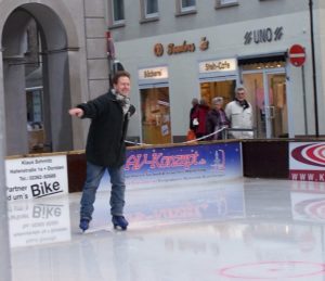 Axel beim Eislaufen