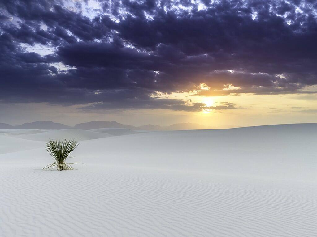 Weißer Sand in New Mexico