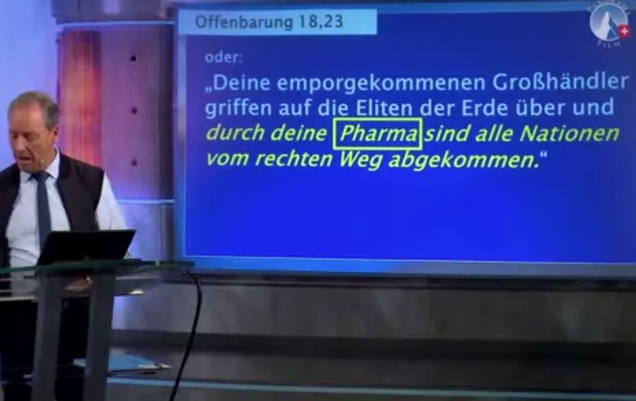 Bibel warnt vor Pharma