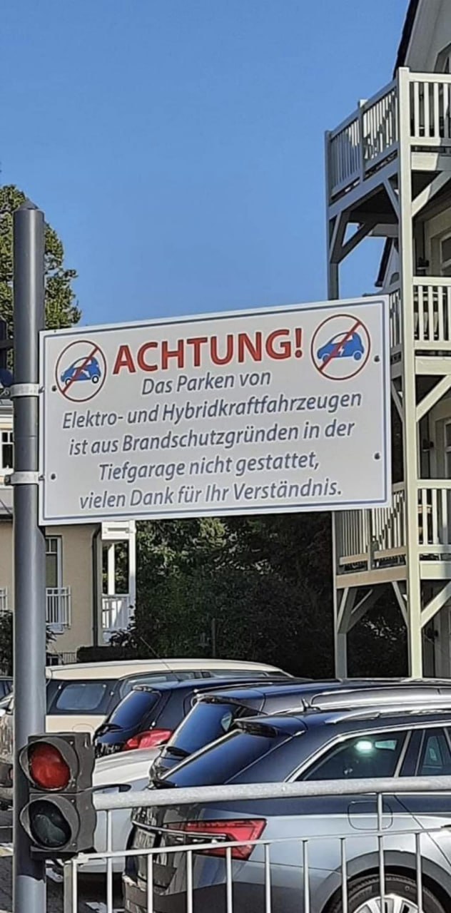 Elektrofahrzeuge verboten