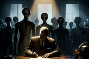 Die Zusammenarbeit der Kontrolleure mit den außerirdischen Invasoren