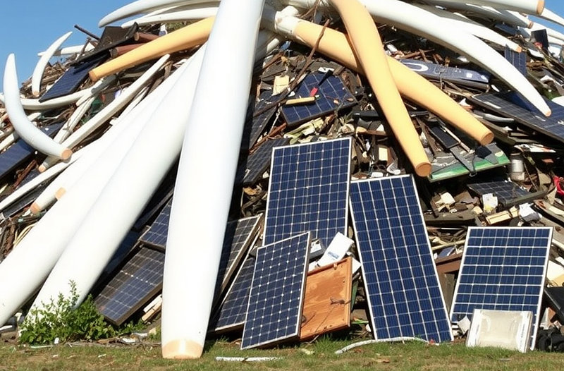 Müllberge entlarven grüne Energiewende