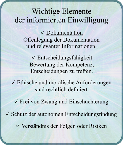 7 Essential Elements of Informed Consent